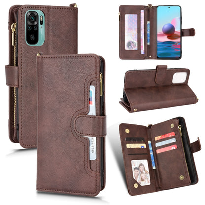 Litchi Texture Zipper Leather Phone Case, For Alcatel 1S 2021 / 3L 2021, For Xiaomi Redmi Note 10 Pro / 10 Pro Max 4G, For Xiaomi Redmi Note 10 4G / Note 10S, For Nokia XR20