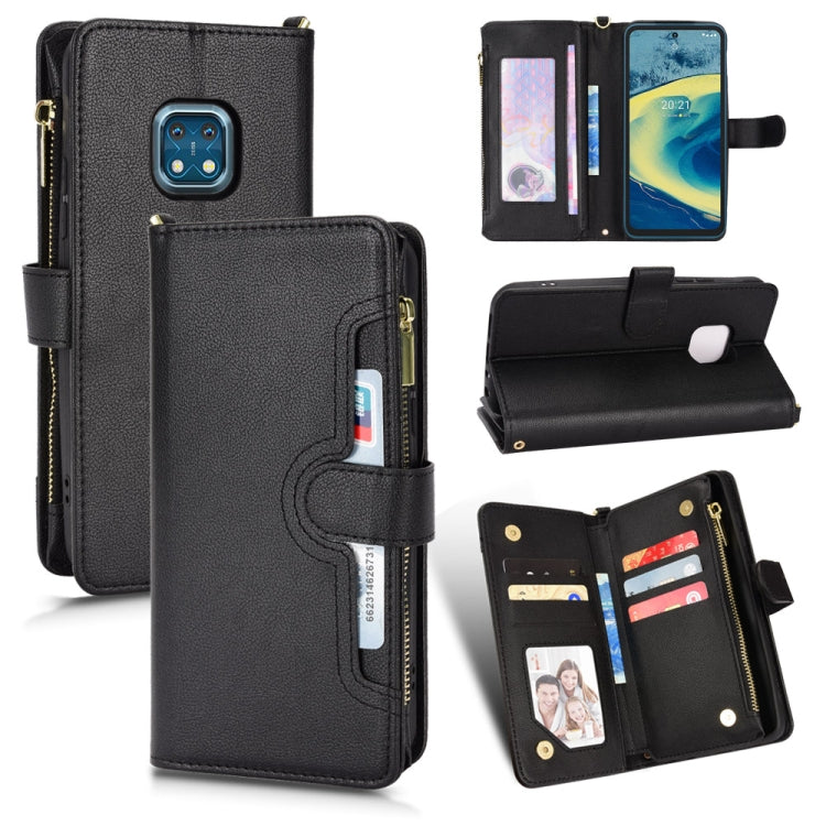 Litchi Texture Zipper Leather Phone Case, For Alcatel 1S 2021 / 3L 2021, For Xiaomi Redmi Note 10 Pro / 10 Pro Max 4G, For Xiaomi Redmi Note 10 4G / Note 10S, For Nokia XR20