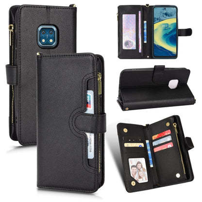 Litchi Texture Zipper Leather Phone Case, For Alcatel 1S 2021 / 3L 2021, For Xiaomi Redmi Note 10 Pro / 10 Pro Max 4G, For Xiaomi Redmi Note 10 4G / Note 10S, For Nokia XR20