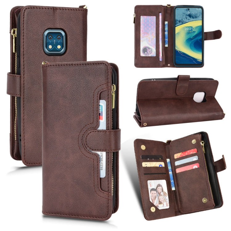 Litchi Texture Zipper Leather Phone Case, For Alcatel 1S 2021 / 3L 2021, For Xiaomi Redmi Note 10 Pro / 10 Pro Max 4G, For Xiaomi Redmi Note 10 4G / Note 10S, For Nokia XR20