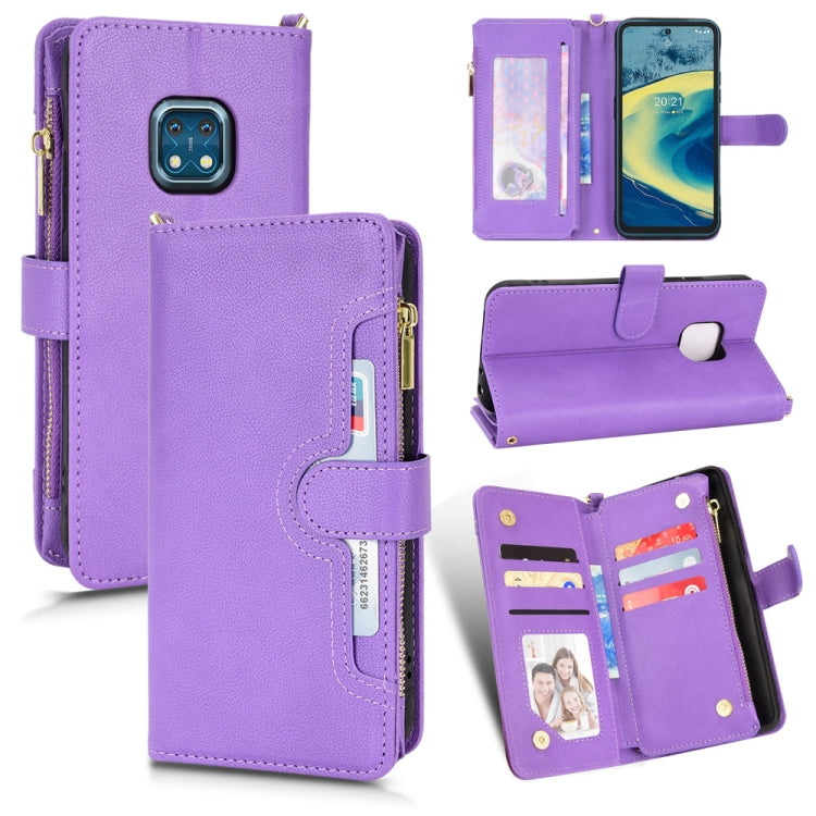 Litchi Texture Zipper Leather Phone Case, For Alcatel 1S 2021 / 3L 2021, For Xiaomi Redmi Note 10 Pro / 10 Pro Max 4G, For Xiaomi Redmi Note 10 4G / Note 10S, For Nokia XR20