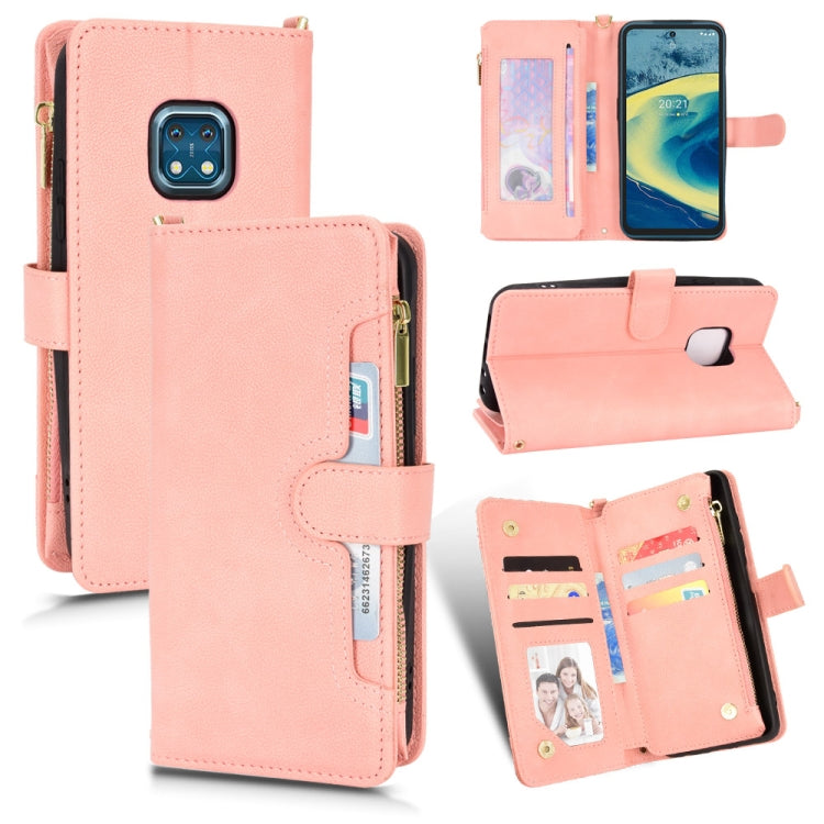 Litchi Texture Zipper Leather Phone Case, For Alcatel 1S 2021 / 3L 2021, For Xiaomi Redmi Note 10 Pro / 10 Pro Max 4G, For Xiaomi Redmi Note 10 4G / Note 10S, For Nokia XR20