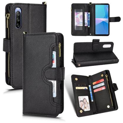 Litchi Texture Zipper Leather Phone Case, For Sony Xperia 5 III, For Sony Xperia 10 III, For OnePlus 10 Pro 5G, For OnePlus Nord 2 5G