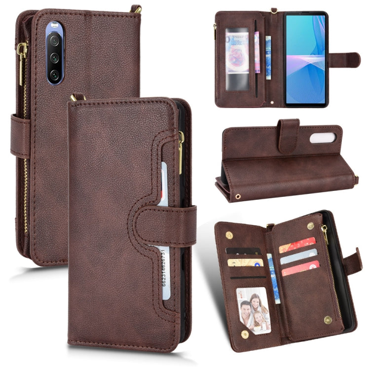 Litchi Texture Zipper Leather Phone Case, For Sony Xperia 5 III, For Sony Xperia 10 III, For OnePlus 10 Pro 5G, For OnePlus Nord 2 5G