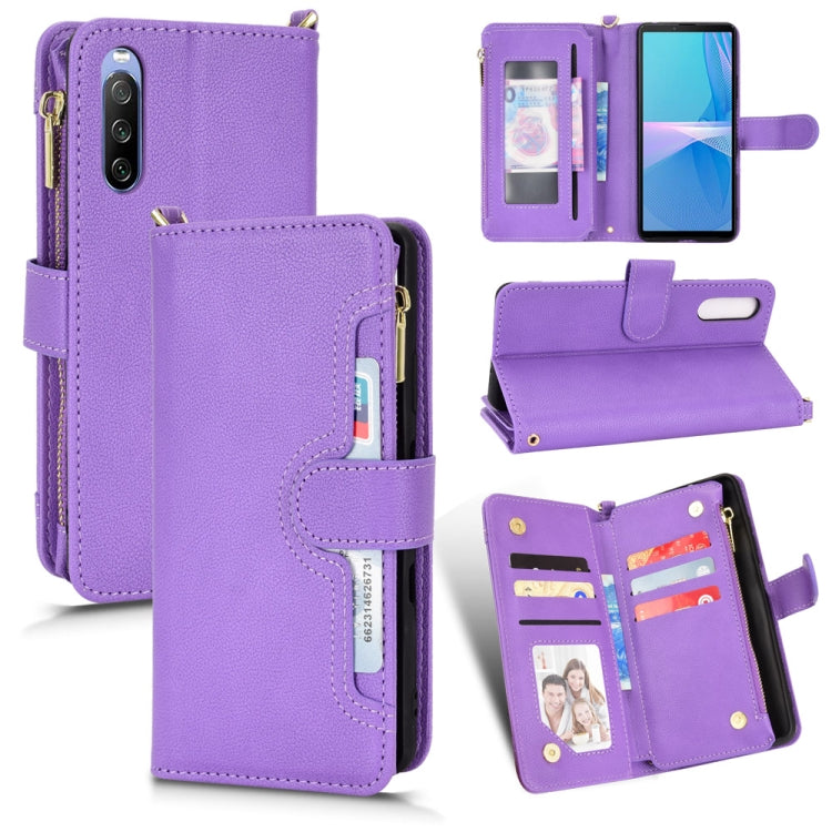 Litchi Texture Zipper Leather Phone Case, For Sony Xperia 5 III, For Sony Xperia 10 III, For OnePlus 10 Pro 5G, For OnePlus Nord 2 5G