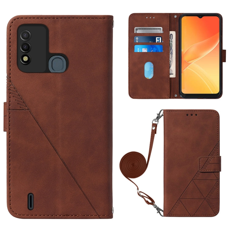 Crossbody 3D Embossed Flip Leather Phone Case, For Itel P37/Vision 2S/P651L, For Nokia G21/G11, For Motorola Moto G 5G 2022, For OnePlus Nord CE 2 5G