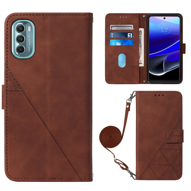 Crossbody 3D Embossed Flip Leather Phone Case, For Itel P37/Vision 2S/P651L, For Nokia G21/G11, For Motorola Moto G 5G 2022, For OnePlus Nord CE 2 5G