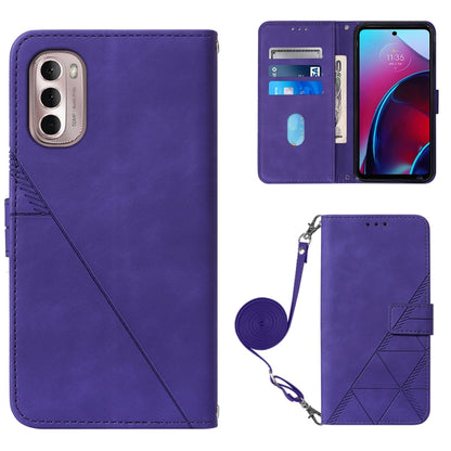 Crossbody 3D Embossed Flip Leather Phone Case, For Motorola Moto G Stylus 4G 2022, For OPPO A57 5G 2022, For OPPO Realme C31 4G, For Motorola Moto G52