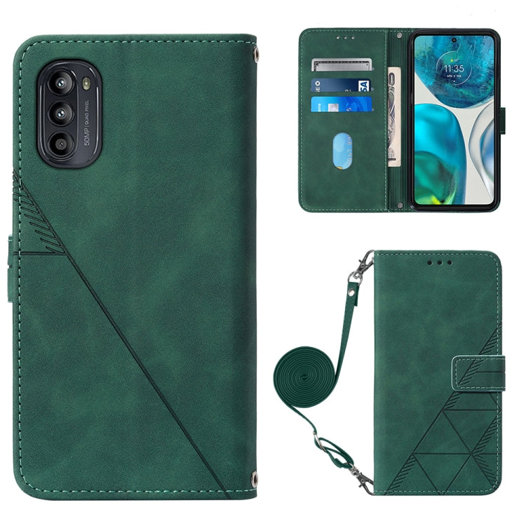 Crossbody 3D Embossed Flip Leather Phone Case, For Motorola Moto G Stylus 4G 2022, For OPPO A57 5G 2022, For OPPO Realme C31 4G, For Motorola Moto G52