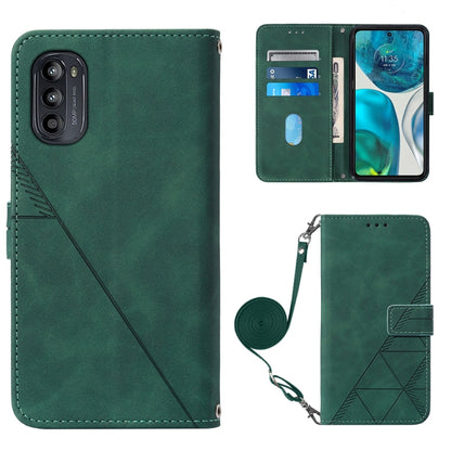 Crossbody 3D Embossed Flip Leather Phone Case, For Motorola Moto G Stylus 4G 2022, For OPPO A57 5G 2022, For OPPO Realme C31 4G, For Motorola Moto G52