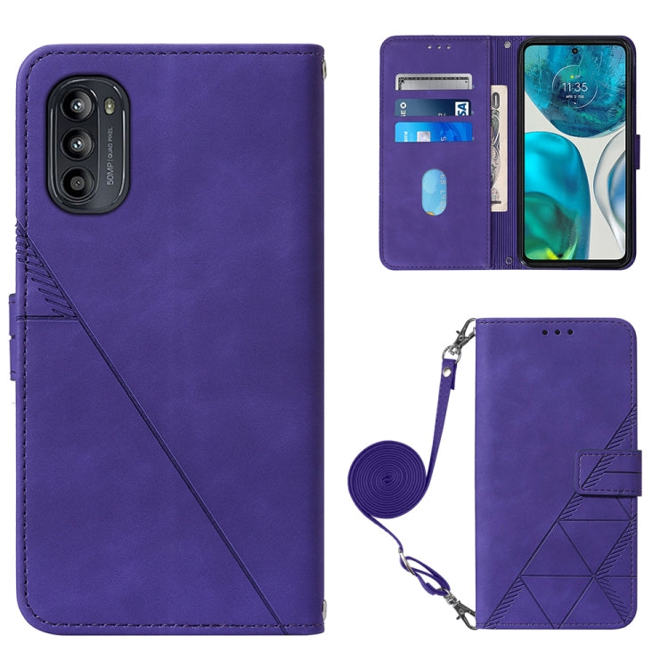 Crossbody 3D Embossed Flip Leather Phone Case, For Motorola Moto G Stylus 4G 2022, For OPPO A57 5G 2022, For OPPO Realme C31 4G, For Motorola Moto G52