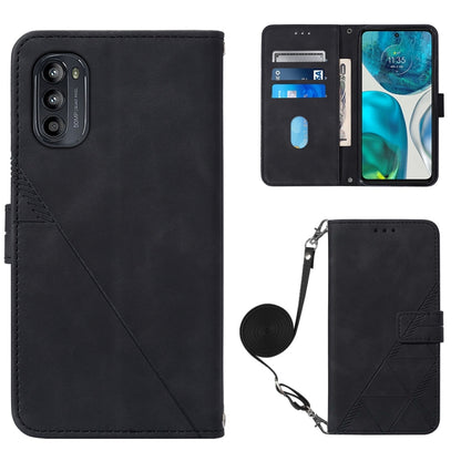 Crossbody 3D Embossed Flip Leather Phone Case, For Motorola Moto G Stylus 4G 2022, For OPPO A57 5G 2022, For OPPO Realme C31 4G, For Motorola Moto G52