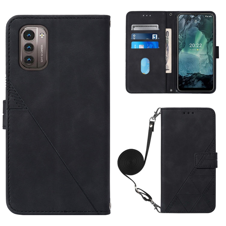 Crossbody 3D Embossed Flip Leather Phone Case, For Itel P37/Vision 2S/P651L, For Nokia G21/G11, For Motorola Moto G 5G 2022, For OnePlus Nord CE 2 5G
