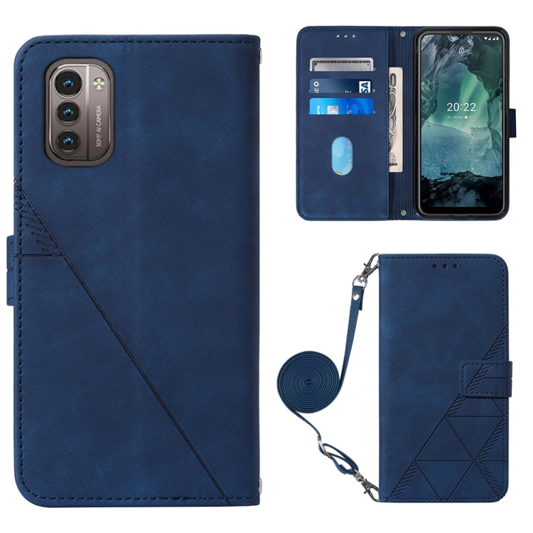 Crossbody 3D Embossed Flip Leather Phone Case, For Itel P37/Vision 2S/P651L, For Nokia G21/G11, For Motorola Moto G 5G 2022, For OnePlus Nord CE 2 5G