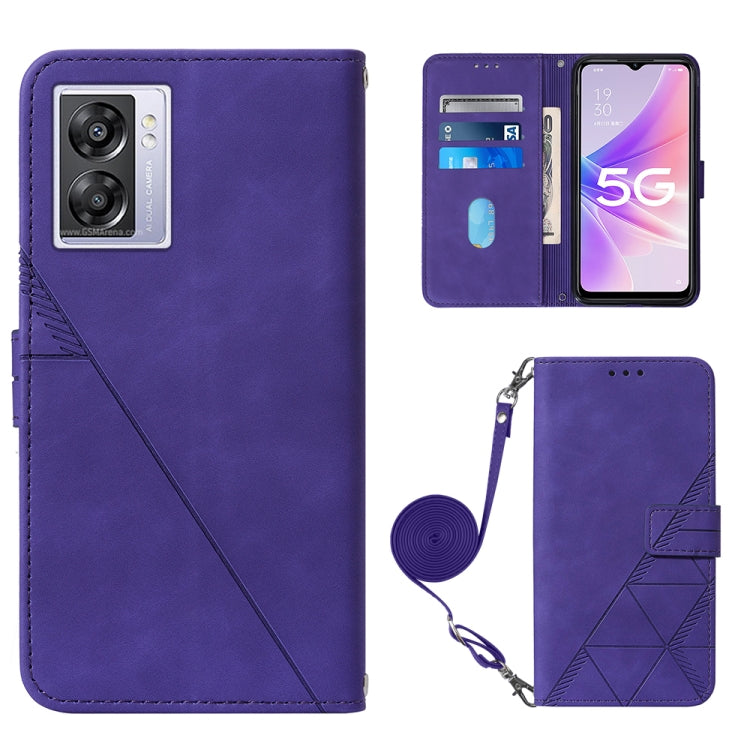 Crossbody 3D Embossed Flip Leather Phone Case, For Motorola Moto G Stylus 4G 2022, For OPPO A57 5G 2022, For OPPO Realme C31 4G, For Motorola Moto G52