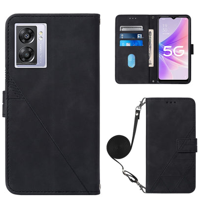 Crossbody 3D Embossed Flip Leather Phone Case, For Motorola Moto G Stylus 4G 2022, For OPPO A57 5G 2022, For OPPO Realme C31 4G, For Motorola Moto G52