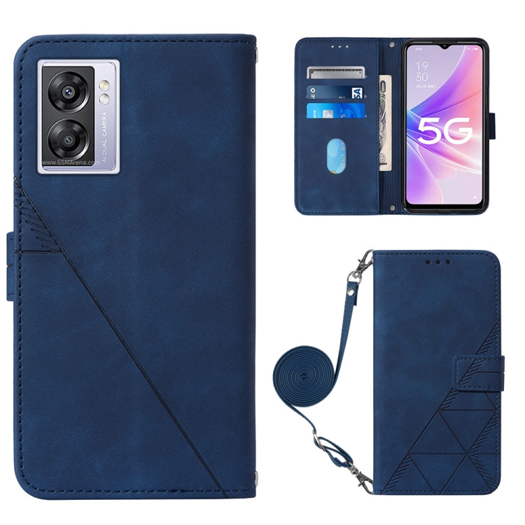 Crossbody 3D Embossed Flip Leather Phone Case, For Motorola Moto G Stylus 4G 2022, For OPPO A57 5G 2022, For OPPO Realme C31 4G, For Motorola Moto G52