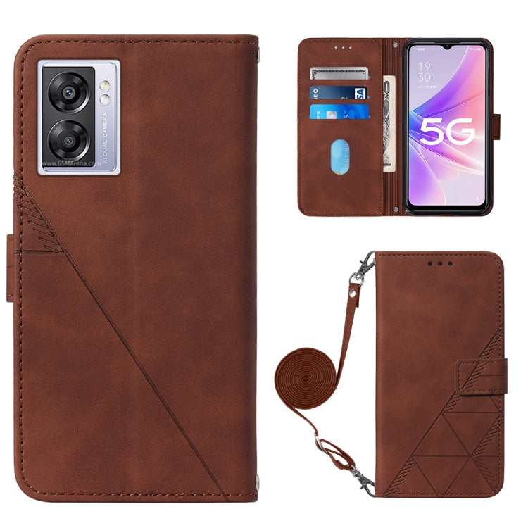Crossbody 3D Embossed Flip Leather Phone Case, For Motorola Moto G Stylus 4G 2022, For OPPO A57 5G 2022, For OPPO Realme C31 4G, For Motorola Moto G52