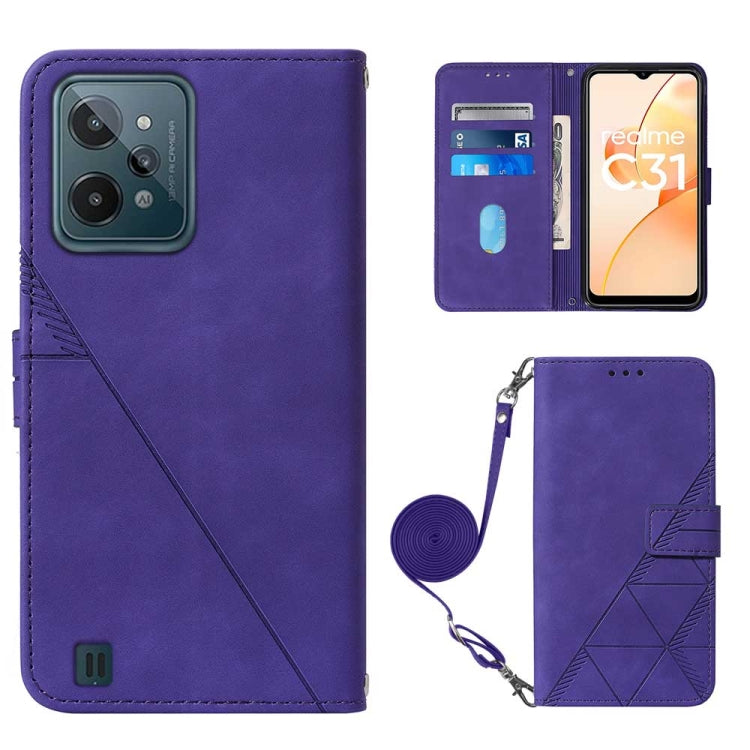 Crossbody 3D Embossed Flip Leather Phone Case, For Motorola Moto G Stylus 4G 2022, For OPPO A57 5G 2022, For OPPO Realme C31 4G, For Motorola Moto G52
