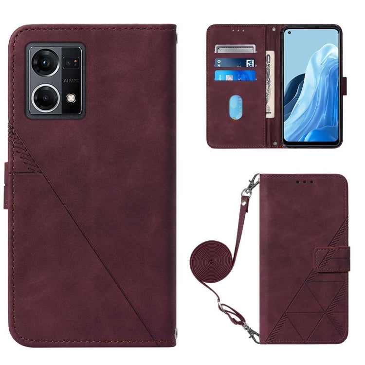 Crossbody 3D Embossed Flip Leather Phone Case, For OPPO Reno7 4G/F21 Pro, For Xiaomi Poco M4 Pro 4G, For Xiaomi Poco X4 Pro 5G, For Sony Xperia 1 IV
