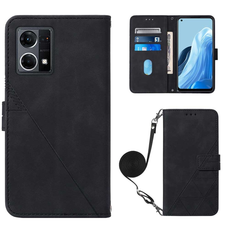 Crossbody 3D Embossed Flip Leather Phone Case, For OPPO Reno7 4G/F21 Pro, For Xiaomi Poco M4 Pro 4G, For Xiaomi Poco X4 Pro 5G, For Sony Xperia 1 IV