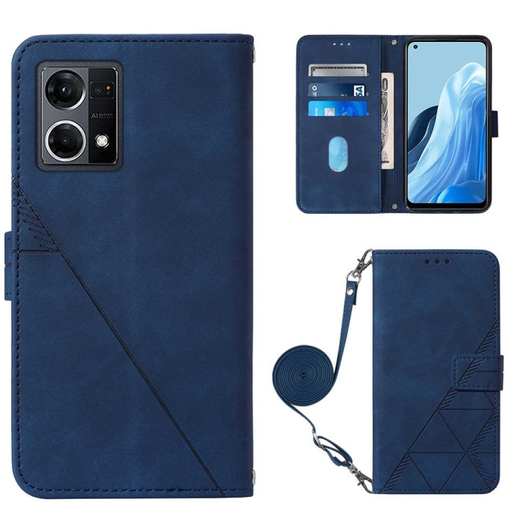 Crossbody 3D Embossed Flip Leather Phone Case, For OPPO Reno7 4G/F21 Pro, For Xiaomi Poco M4 Pro 4G, For Xiaomi Poco X4 Pro 5G, For Sony Xperia 1 IV