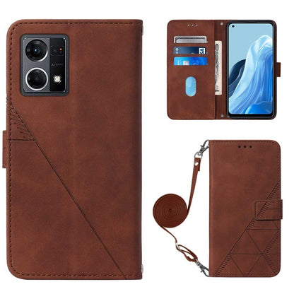 Crossbody 3D Embossed Flip Leather Phone Case, For OPPO Reno7 4G/F21 Pro, For Xiaomi Poco M4 Pro 4G, For Xiaomi Poco X4 Pro 5G, For Sony Xperia 1 IV