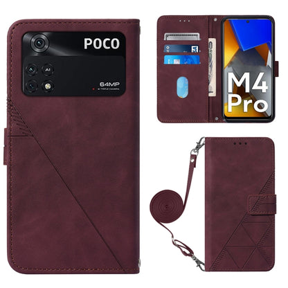 Crossbody 3D Embossed Flip Leather Phone Case, For OPPO Reno7 4G/F21 Pro, For Xiaomi Poco M4 Pro 4G, For Xiaomi Poco X4 Pro 5G, For Sony Xperia 1 IV