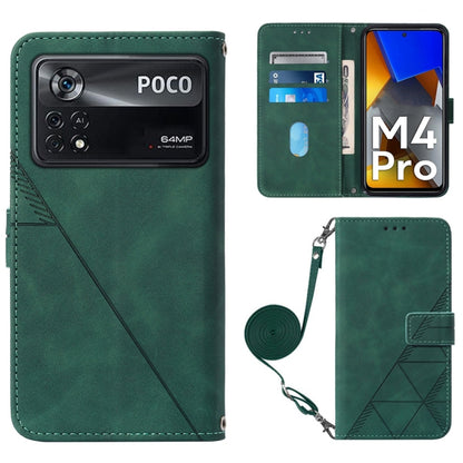 Crossbody 3D Embossed Flip Leather Phone Case, For OPPO Reno7 4G/F21 Pro, For Xiaomi Poco M4 Pro 4G, For Xiaomi Poco X4 Pro 5G, For Sony Xperia 1 IV