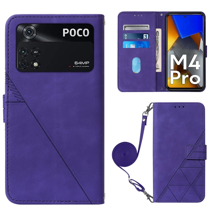 Crossbody 3D Embossed Flip Leather Phone Case, For OPPO Reno7 4G/F21 Pro, For Xiaomi Poco M4 Pro 4G, For Xiaomi Poco X4 Pro 5G, For Sony Xperia 1 IV
