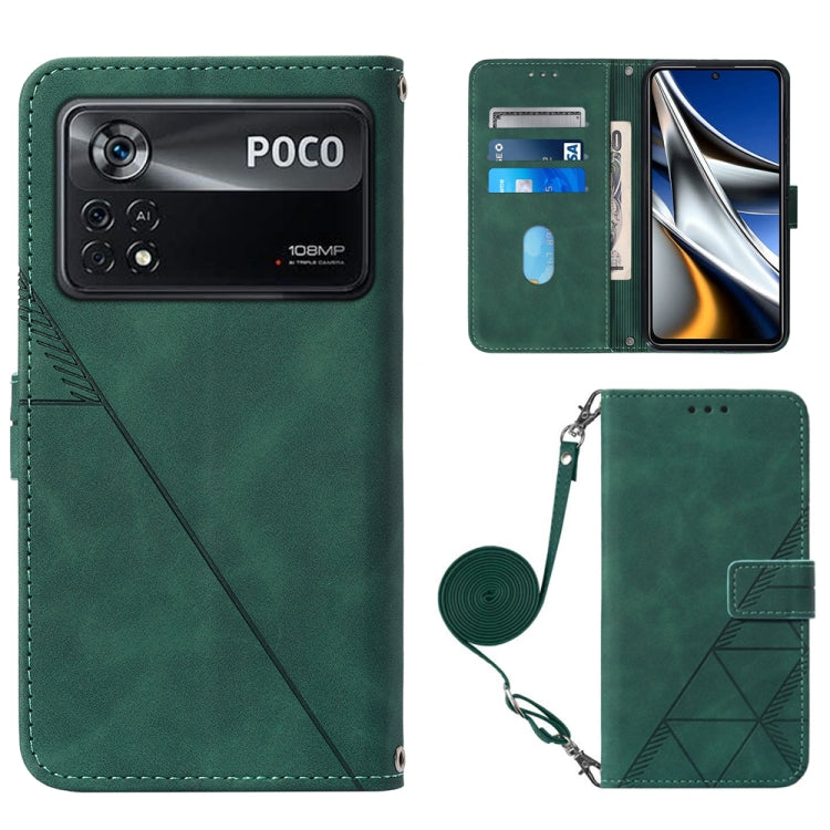 Crossbody 3D Embossed Flip Leather Phone Case, For OPPO Reno7 4G/F21 Pro, For Xiaomi Poco M4 Pro 4G, For Xiaomi Poco X4 Pro 5G, For Sony Xperia 1 IV