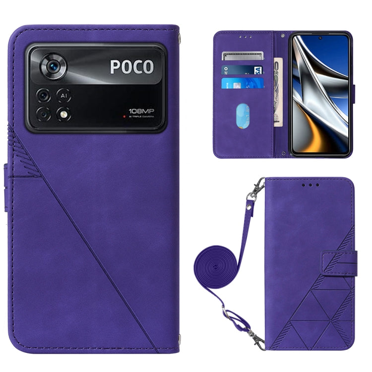 Crossbody 3D Embossed Flip Leather Phone Case, For OPPO Reno7 4G/F21 Pro, For Xiaomi Poco M4 Pro 4G, For Xiaomi Poco X4 Pro 5G, For Sony Xperia 1 IV