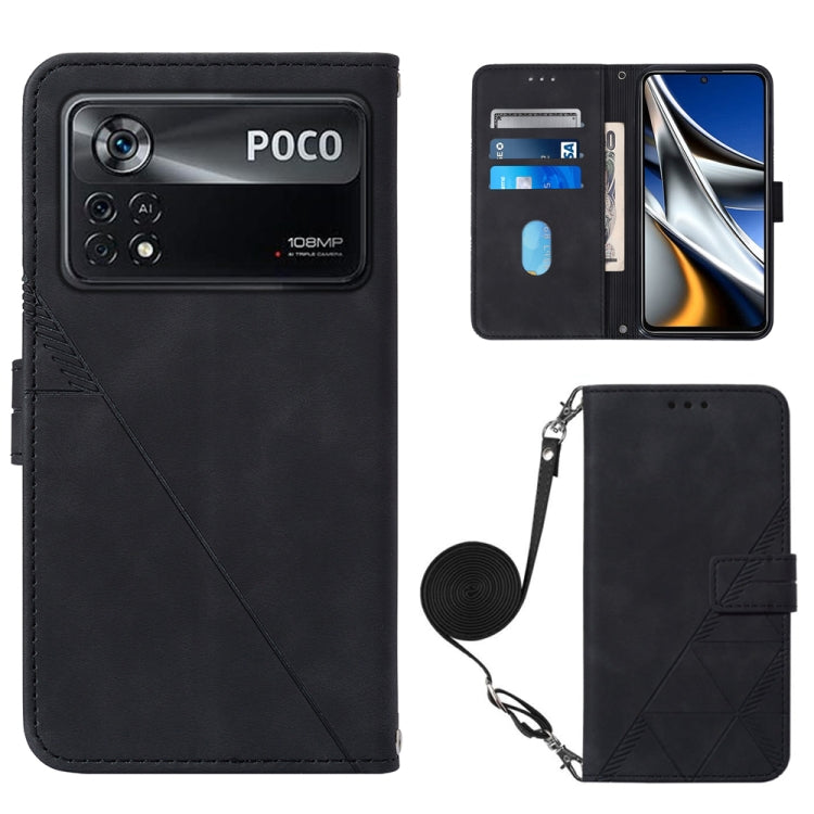 Crossbody 3D Embossed Flip Leather Phone Case, For OPPO Reno7 4G/F21 Pro, For Xiaomi Poco M4 Pro 4G, For Xiaomi Poco X4 Pro 5G, For Sony Xperia 1 IV