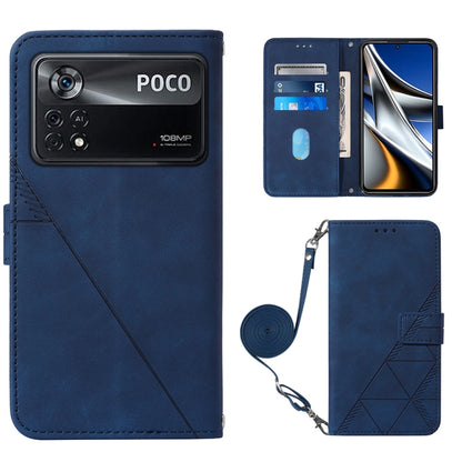 Crossbody 3D Embossed Flip Leather Phone Case, For OPPO Reno7 4G/F21 Pro, For Xiaomi Poco M4 Pro 4G, For Xiaomi Poco X4 Pro 5G, For Sony Xperia 1 IV