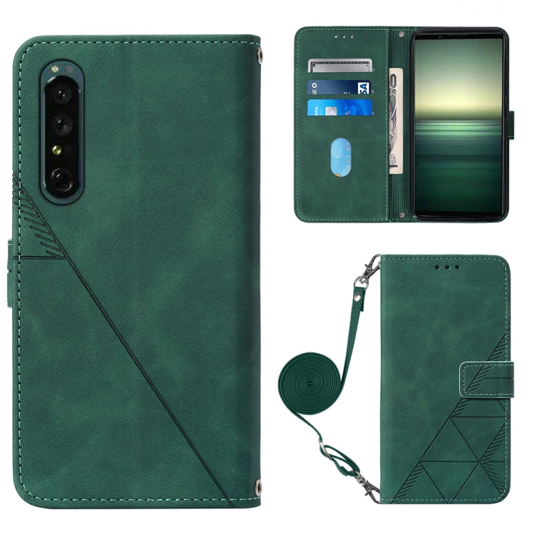 Crossbody 3D Embossed Flip Leather Phone Case, For OPPO Reno7 4G/F21 Pro, For Xiaomi Poco M4 Pro 4G, For Xiaomi Poco X4 Pro 5G, For Sony Xperia 1 IV