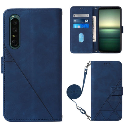 Crossbody 3D Embossed Flip Leather Phone Case, For OPPO Reno7 4G/F21 Pro, For Xiaomi Poco M4 Pro 4G, For Xiaomi Poco X4 Pro 5G, For Sony Xperia 1 IV