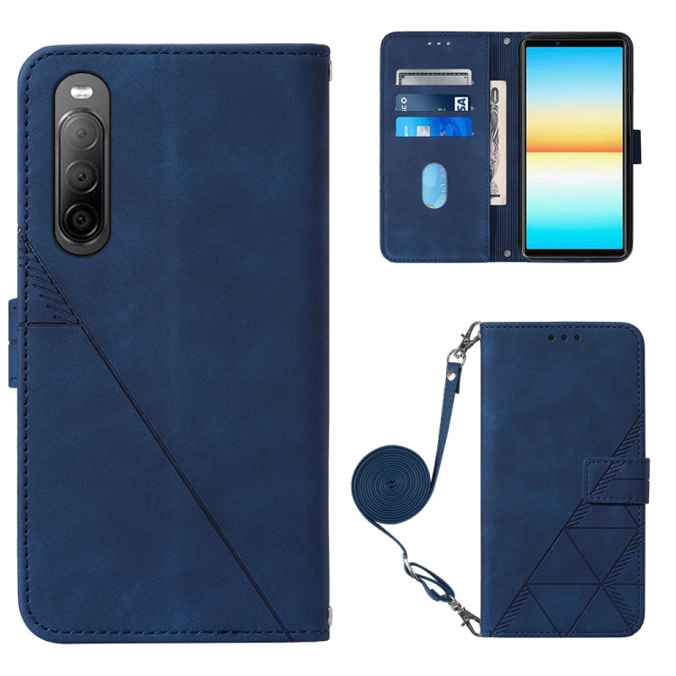 Crossbody 3D Embossed Flip Leather Phone Case, For Sony Xperia 10 IV, For Sony Xperia ACE III, For Xiaomi Redmi 10A, For Samsung Galaxy M33 5G Global