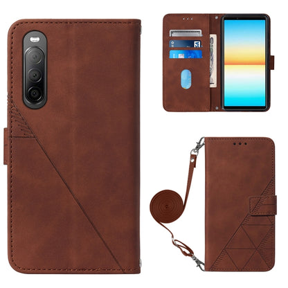 Crossbody 3D Embossed Flip Leather Phone Case, For Sony Xperia 10 IV, For Sony Xperia ACE III, For Xiaomi Redmi 10A, For Samsung Galaxy M33 5G Global