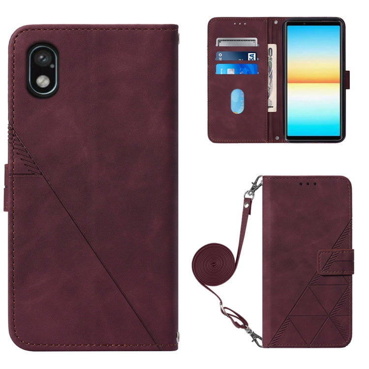 Crossbody 3D Embossed Flip Leather Phone Case, For Sony Xperia 10 IV, For Sony Xperia ACE III, For Xiaomi Redmi 10A, For Samsung Galaxy M33 5G Global
