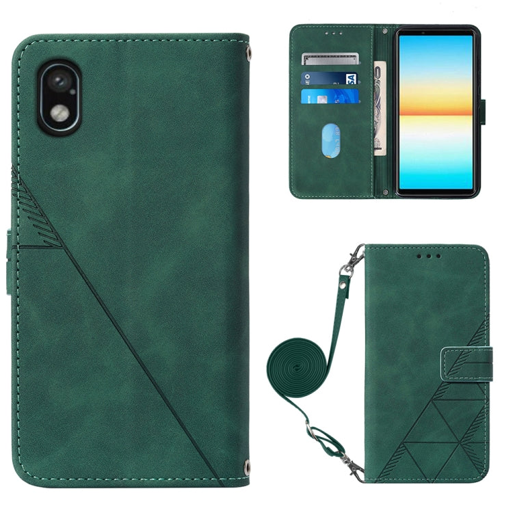 Crossbody 3D Embossed Flip Leather Phone Case, For Sony Xperia 10 IV, For Sony Xperia ACE III, For Xiaomi Redmi 10A, For Samsung Galaxy M33 5G Global