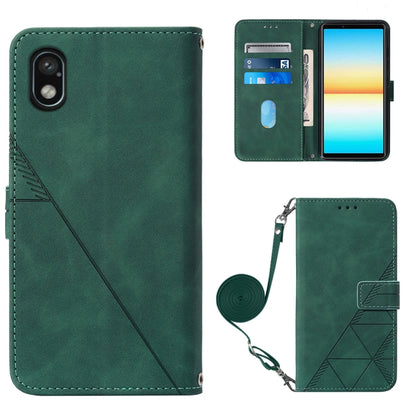 Crossbody 3D Embossed Flip Leather Phone Case, For Sony Xperia 10 IV, For Sony Xperia ACE III, For Xiaomi Redmi 10A, For Samsung Galaxy M33 5G Global