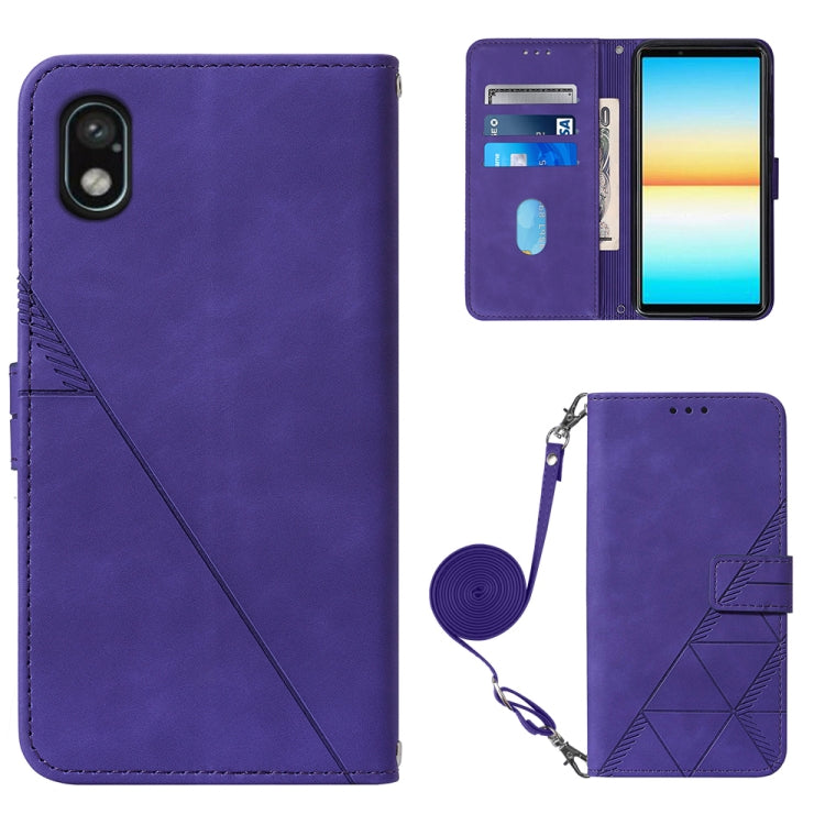Crossbody 3D Embossed Flip Leather Phone Case, For Sony Xperia 10 IV, For Sony Xperia ACE III, For Xiaomi Redmi 10A, For Samsung Galaxy M33 5G Global