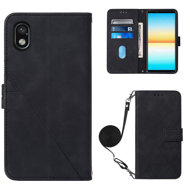Crossbody 3D Embossed Flip Leather Phone Case, For Sony Xperia 10 IV, For Sony Xperia ACE III, For Xiaomi Redmi 10A, For Samsung Galaxy M33 5G Global