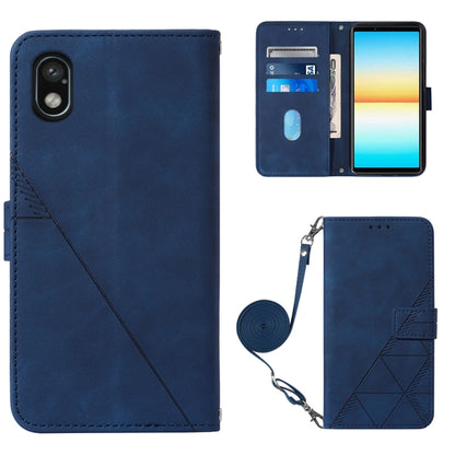 Crossbody 3D Embossed Flip Leather Phone Case, For Sony Xperia 10 IV, For Sony Xperia ACE III, For Xiaomi Redmi 10A, For Samsung Galaxy M33 5G Global