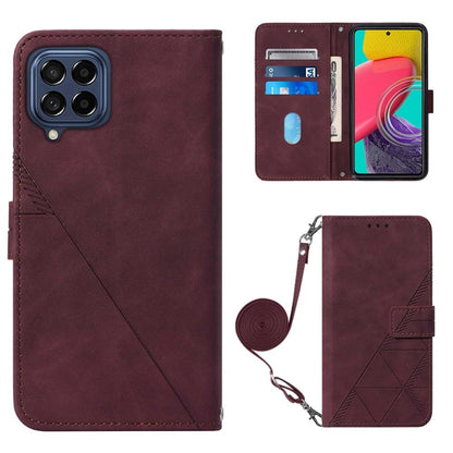 Crossbody 3D Embossed Flip Leather Phone Case, For Sony Xperia 10 IV, For Sony Xperia ACE III, For Xiaomi Redmi 10A, For Samsung Galaxy M33 5G Global