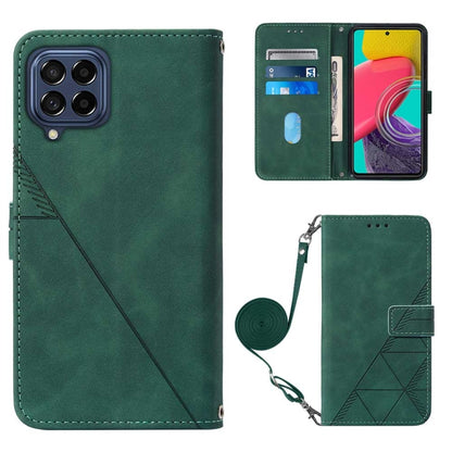 Crossbody 3D Embossed Flip Leather Phone Case, For Sony Xperia 10 IV, For Sony Xperia ACE III, For Xiaomi Redmi 10A, For Samsung Galaxy M33 5G Global