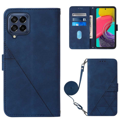 Crossbody 3D Embossed Flip Leather Phone Case, For Sony Xperia 10 IV, For Sony Xperia ACE III, For Xiaomi Redmi 10A, For Samsung Galaxy M33 5G Global