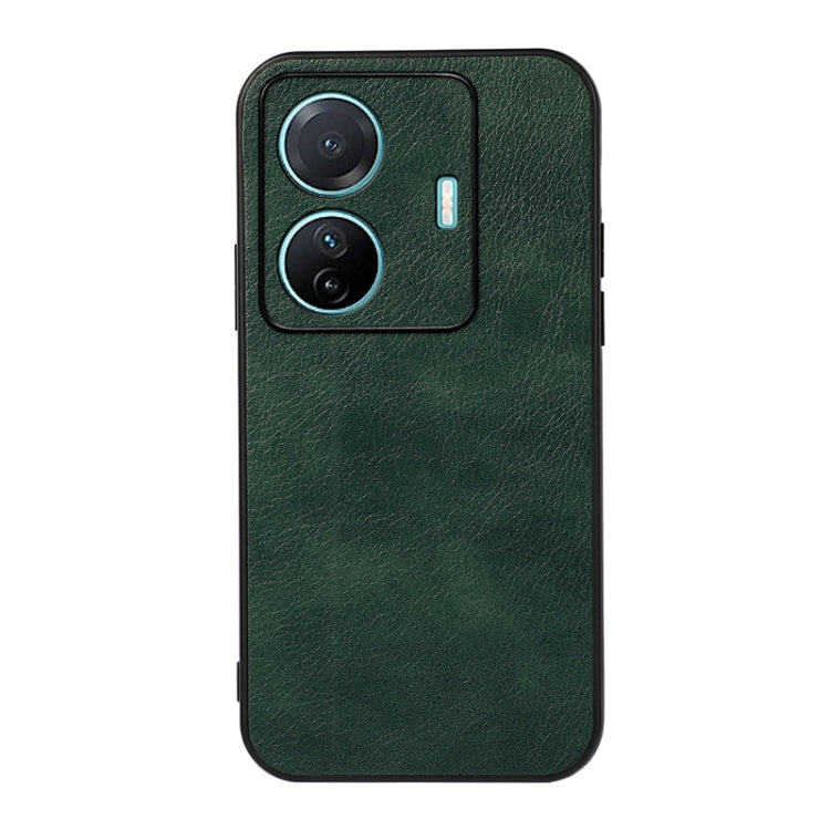 Accurate Hole Two-color Litchi Texture PU Phone Case, For vivo S15e, For OnePlus Ace