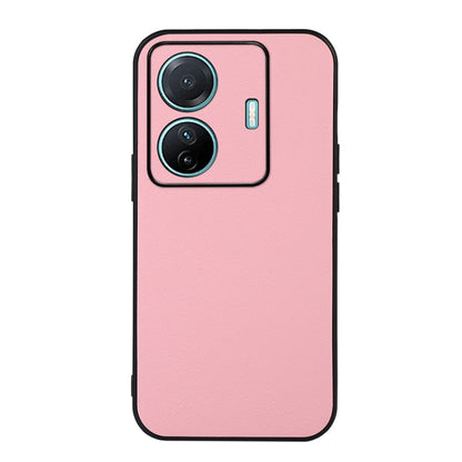 Accurate Hole Two-color Litchi Texture PU Phone Case, For vivo S15e, For OnePlus Ace
