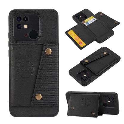 Double Buckle PU + TPU Shockproof Magnetic Phone Case, For Xiaomi Redmi 10C, For Xiaomi Redmi Note 11 5G Chinese, For Xiaomi Redmi Note 11E, For Xiaomi Redmi 10